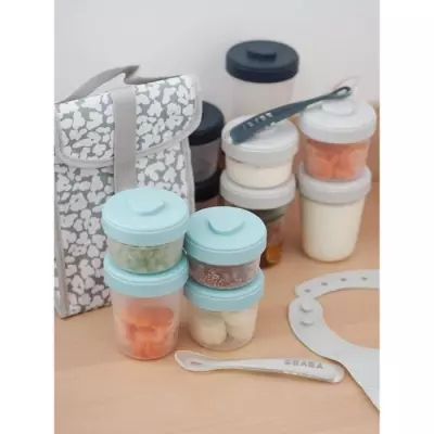 Ensemble Repas Bébé 2ème Âge 8 portions - Pratique et compact