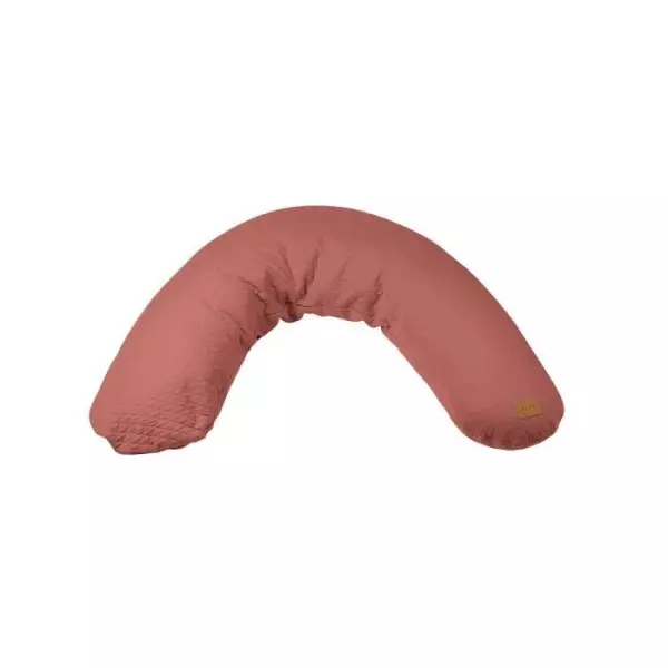 BEABA, Coussin de grossesse et d'allaitement Big Flopsy™, Fleur de coton, Brique, 170 cm