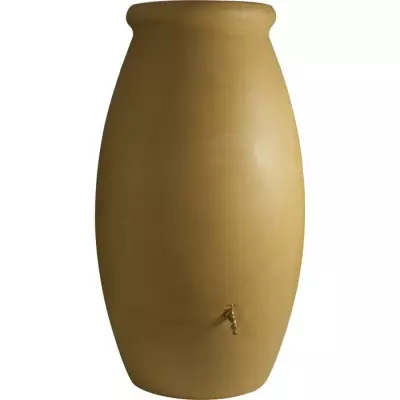 Récupérateur d'eau BELLI 1000L - Jarre roto moulé Beige