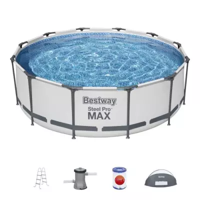 Kit Piscine Ronde 366cm - Steel Pro Max™ avec Pompe et Échelle