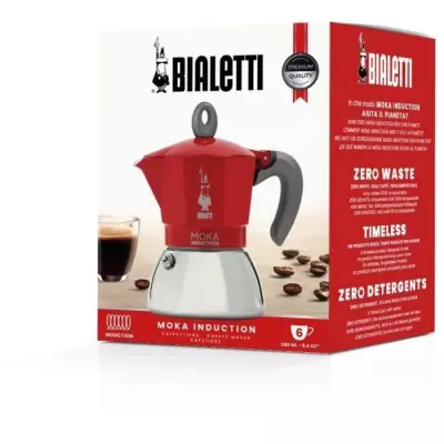 Cafetière italienne BIALETTI - NEW MOKA INDUCTION - Rouge