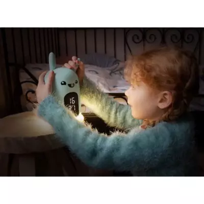 Réveil et Veilleuse Lapin - BIGBEN INTERACTIVE - 3 sons originaux - Luminosité ajustable