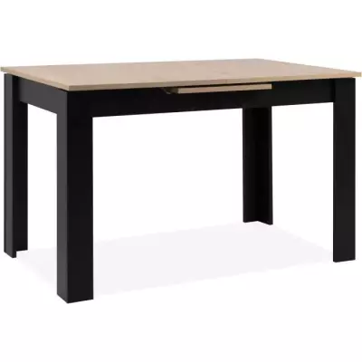 Table extensible BIRMINGHAM 80A - Chêne/noir - 6/8 pers