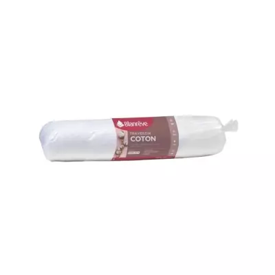 Traversin en coton BLANREVE - 160 cm - Blanc