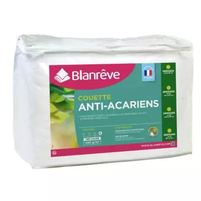Couette très chaude BLANREVE - Anti-acariens - Made in France