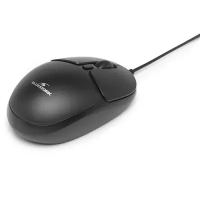 Souris filaire BLUESTORK OFFICE 10 pour PC/Mac - Noir - Compacte et Performante