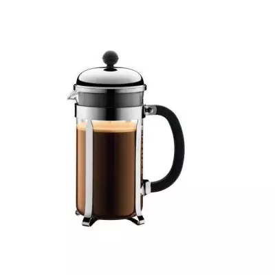 Cafetière à piston BODUM CHAMBORD, 8 tasses, inox - 1.0L
