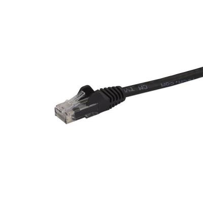 StarTech.com Câble réseau Cat6 Gigabit UTP sans crochet de 3m - Cordon Ethernet RJ45 anti-accroc - M M - Noir
