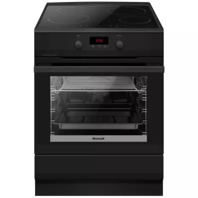CUISINIERE INDUCTION BRANDT BCI2652A - 4 Feux - Pyrolyse - L60cm