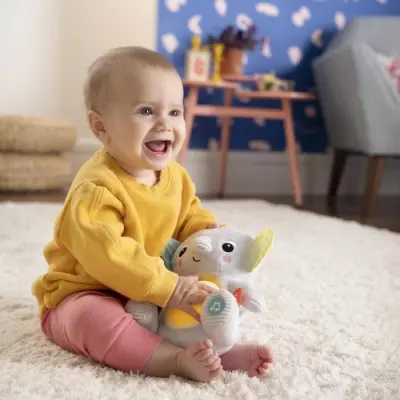 Jouet peluche éléphant Hug-a-Bye Baby : sons et lumières