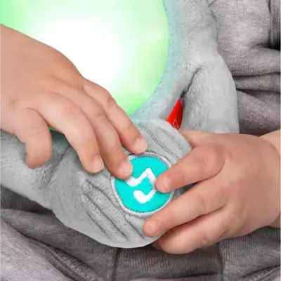 Jouet peluche éléphant Hug-a-Bye Baby : sons et lumières