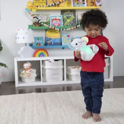 Jouet peluche éléphant Hug-a-Bye Baby : sons et lumières