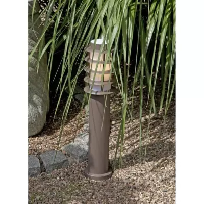 Borne d'extérieur LED Oskar H51cm - BRILLIANT - Marron Rouille - Design Contemporain