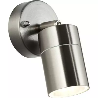 Applique extérieure descendante brillante JANDY en métal/verre - Acier IP44