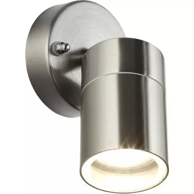 Applique extérieure descendante brillante JANDY en métal/verre - Acier IP44