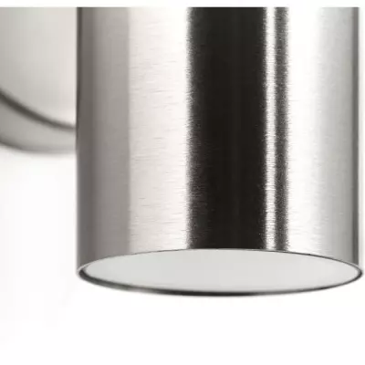 Applique extérieure descendante brillante JANDY en métal/verre - Acier IP44