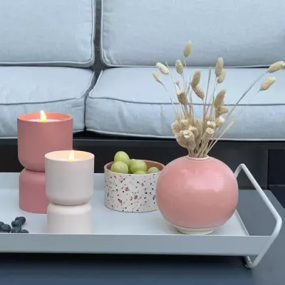 Lampe d'extérieur BRILLIANT LOVERE - Forme bougie - 3 W - Terre cuite