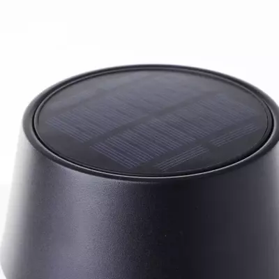 Lampe de table d'extérieur - BRILLIANT - PICCO - LED et solaire - Noir 5 W