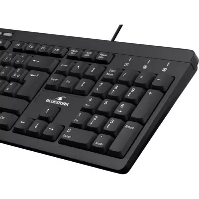 Clavier Filaire BLUESTORK MEDIAFIRST II Noir - Idéal pour votre ordinateur