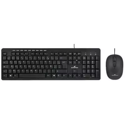 Pack Clavier Souris BLUESTORK - Noir, Filaire - Compact et Performant