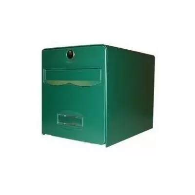 Boîte aux lettres Balthazar en acier galvanisé - Vert - Pratique et élégante