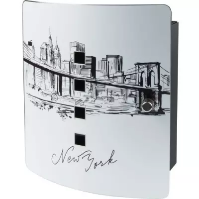 Boîte à clés BURG-WÄCHTER 6204/10 Ni Skyline NY - Compact et sécurisé