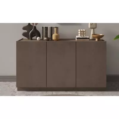 Buffet haut FIRENZE - Bronze et Chene Mercure - 3 portes