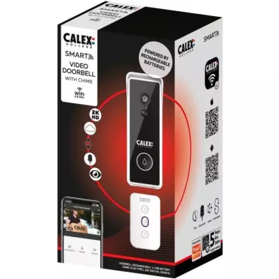 Vidéo Sonnette Calex Smart Battery - Sans carte SD