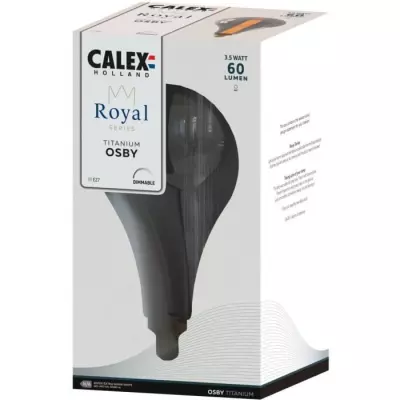 Ampoule LED E27 CALEX ROYAL OSBY 3,5 W 60 lm 2000 K intensité variable - Titanium