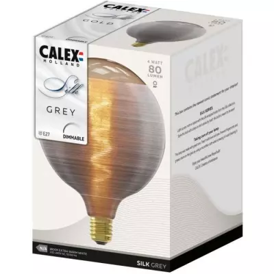 Ampoule LED E27 - CALEX - G125 - Filament en spirale - 4W