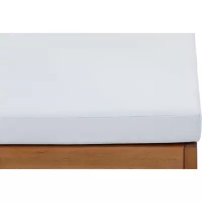 Banquette de jardin ALMA en bois d'acacia FSC avec coussins - 2 personnes - Gris