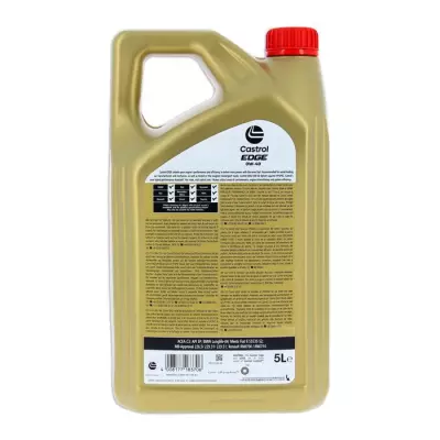 Huile moteur CASTROL EDGE 0W-40 5L - Performance ultime