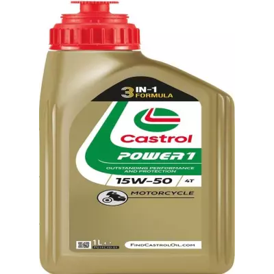 Huile moteur CASTROL Power 1 4T 15W-50 1L - Performances exceptionnelles