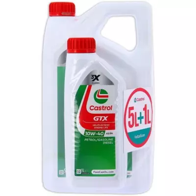 Huile Moteur CASTROL GTX 10W-40 A3/B4 5L+1L - Performances exceptionnelles