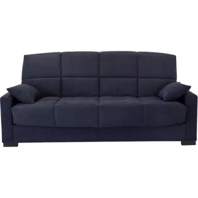 Canapé clic clac 3 places Bleu - Confortable et pratique