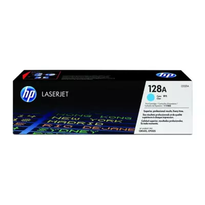 HP 128A toner LaserJet cyan authentique