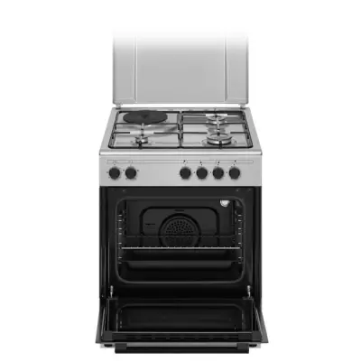 Cuisinière mixte Continental Edison - 3 feux gaz + 1 électrique