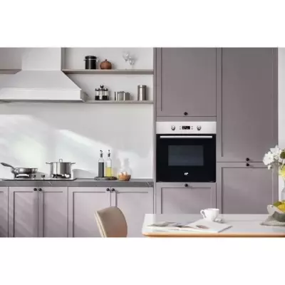 Four encastrable Pyrolyse 65L - Chaleur tournante - Noir/Inox - CEF65PIX - Compact
