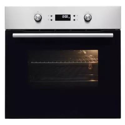 Four encastrable Pyrolyse 65L - Chaleur tournante - Noir/Inox - CEF65PIX - Compact