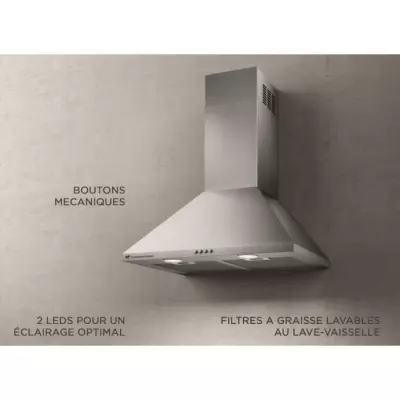 Hotte pyramide CEHP6060S - Design compact et efficace