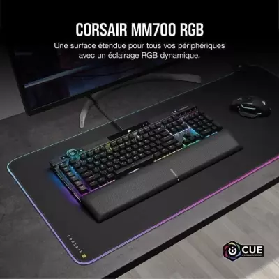 Tapis de souris Corsair MM700 RGB XL - Oversize avec éclairage RGB