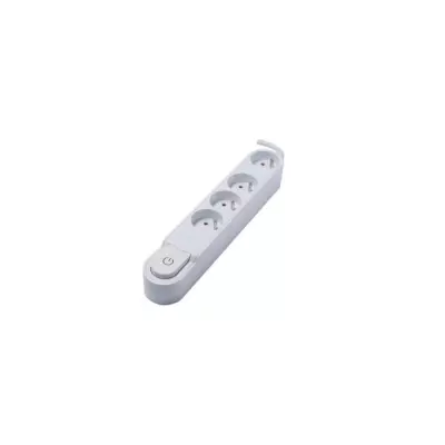 Bloc multiprise CHACON - 4 prises 16A avec interrupteur - Blanc