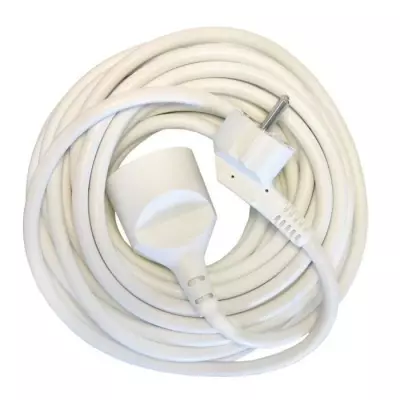 Rallonge électrique CHACON 3 x 1,5 mm² - 10m - Blanc