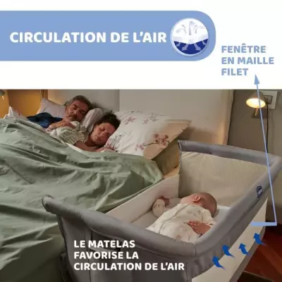 Lit Bébé Chicco Next2Me - Berceau Cododo Pratique