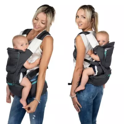 Porte-bébé ergonomique CHICCO - Pirate Black - Ventral/dorsal - 0-15kg