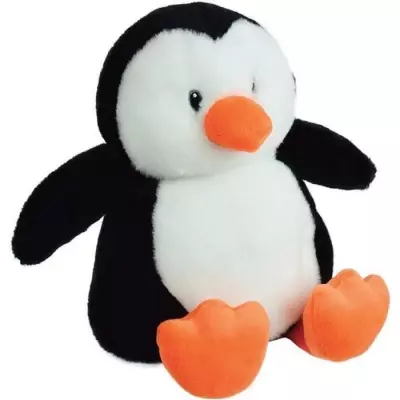 Peluche bouillotte Pingouin chauffante - Micro-ondes micro perles d'argile