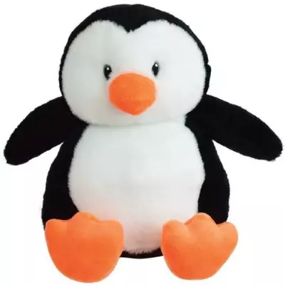Peluche bouillotte Pingouin chauffante - Micro-ondes micro perles d'argile