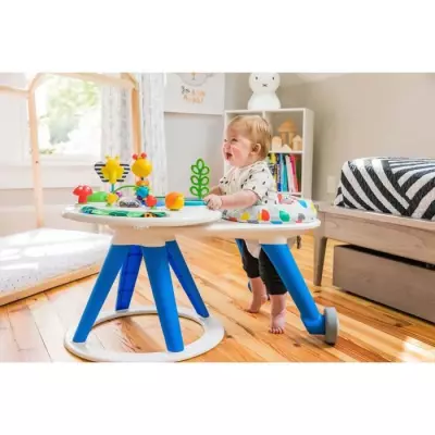 Table d'activités bébé trotteur évolutif 4-en-1 sûre et pivotante