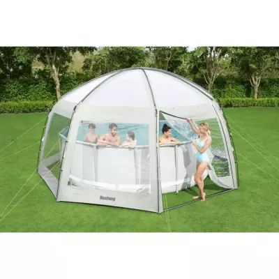 Protégez votre piscine avec le Dôme octogonal Bestway - 6x6x2,95m