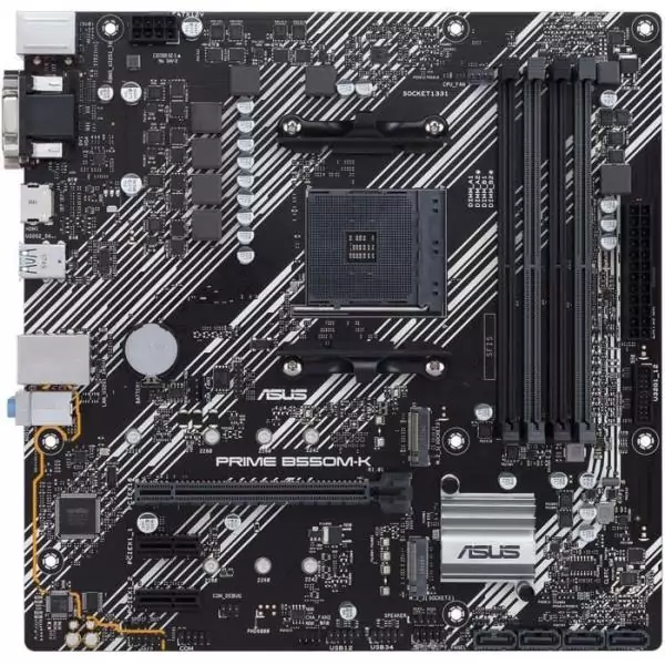 Carte mere - ASUS - PRIME B550M-K - AMD B550 - Emplacement AM4 micro ATX